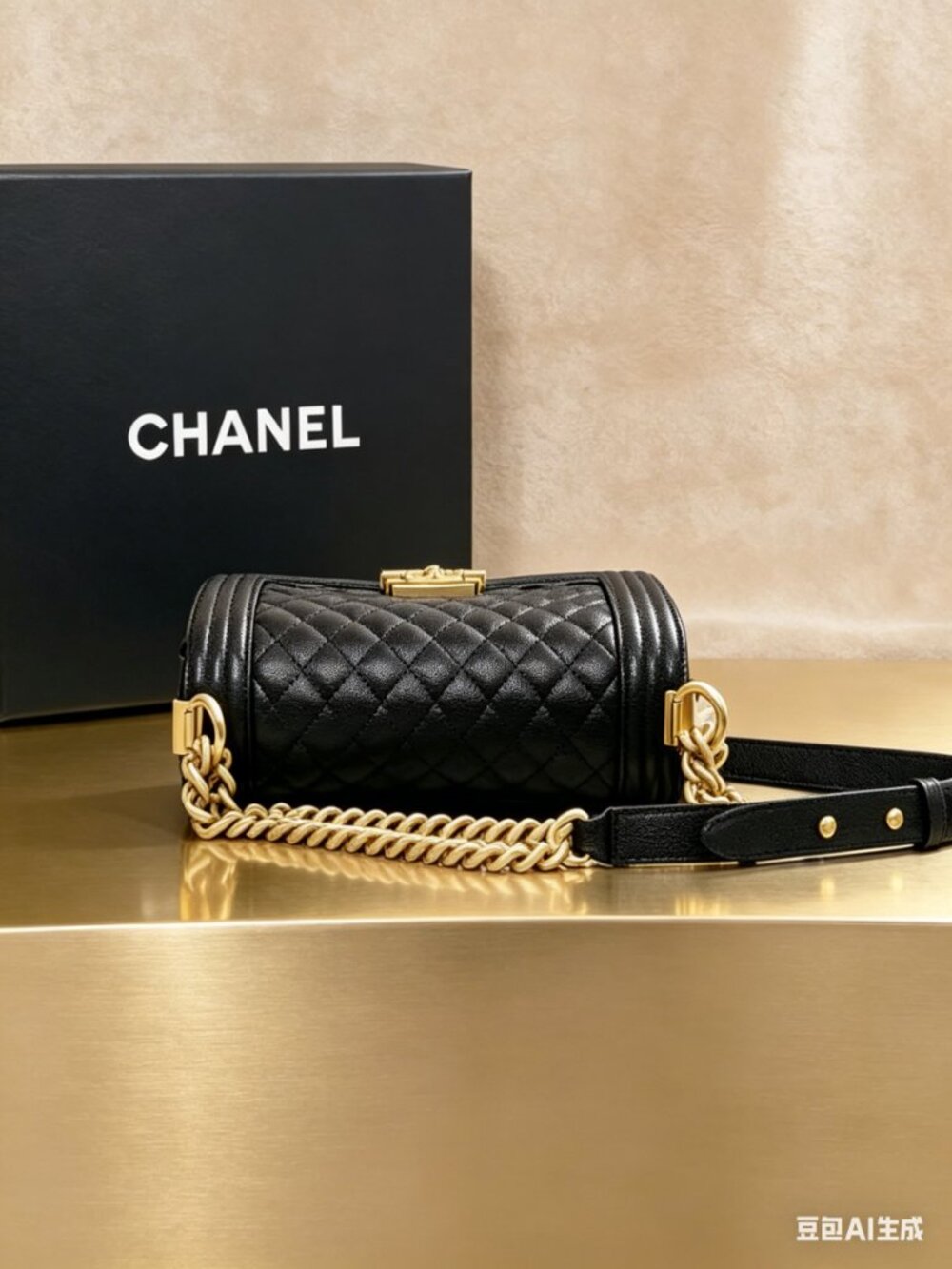 Chanel Boy Medium in Quilted Lambskin - Picture 5 of 5